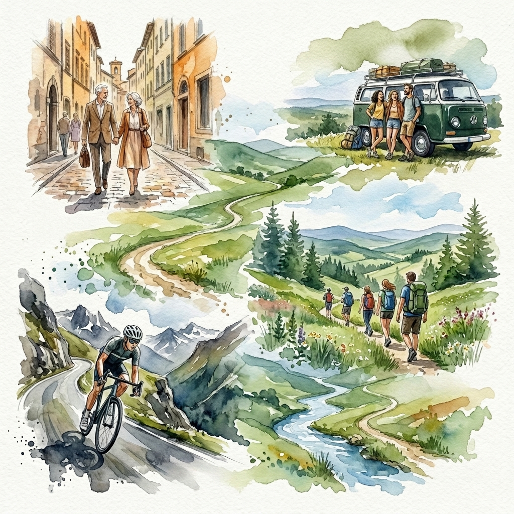 Travel Collage Background